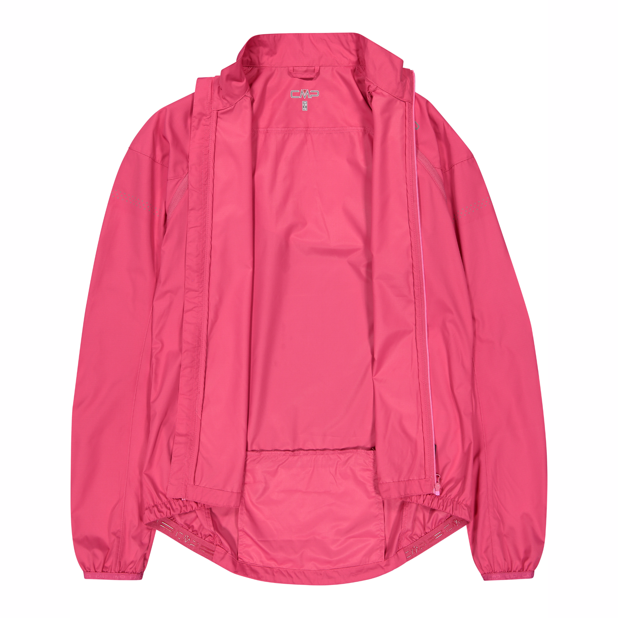 CMP Women's Windproof Cycling Jacket with Detachable Sleeves Magenta B807 32C6136