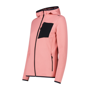 CMP Women’s Unlimitech Grid Tech Hooded Full Zip Fleece (Lotus)