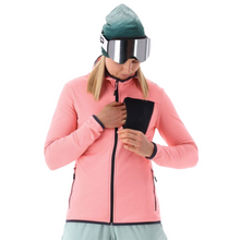 Load image into Gallery viewer, CMP Women’s Unlimitech Grid Tech Hooded Full Zip Fleece (Lotus)
