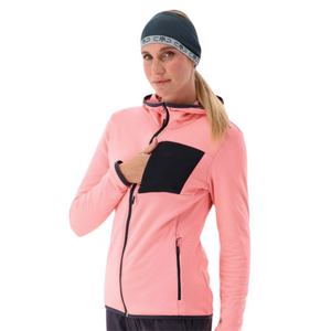 CMP Women’s Unlimitech Grid Tech Hooded Full Zip Fleece (Lotus)