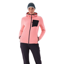 Load image into Gallery viewer, CMP Women’s Unlimitech Grid Tech Hooded Full Zip Fleece (Lotus)
