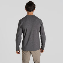 Load image into Gallery viewer, Craghoppers Men&#39;s Nosilife Abel Long Sleeve Tech Tee (Black Pepper Marl)
