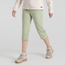 Load image into Gallery viewer, Craghoppers Women&#39;s Kiwi Pro II UPF40 Crop Trousers (Bud Green)
