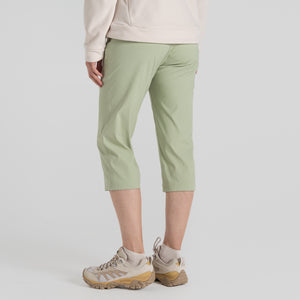 Craghoppers Women's Kiwi Pro II Crop Trousers (Bud Green)