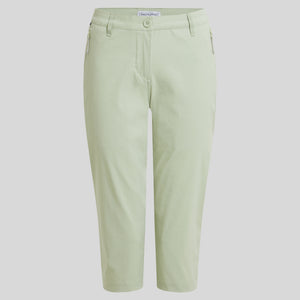 Craghoppers Women's Kiwi Pro II Crop Trousers (Bud Green)