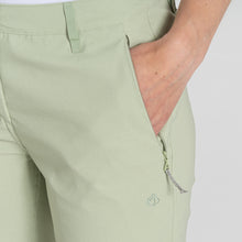 Load image into Gallery viewer, Craghoppers Women&#39;s Kiwi Pro II Crop Trousers (Bud Green)
