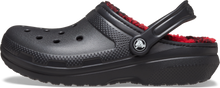 Load image into Gallery viewer, Crocs Classic Lined Buff Checked Clogs (Black)
