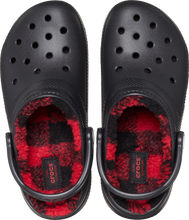 Load image into Gallery viewer, Crocs Classic Lined Buff Checked Clogs (Black)
