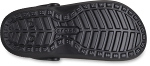 Crocs Classic Lined Buff Checked Clogs (Black)