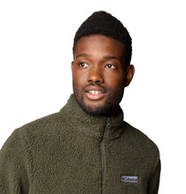 Load image into Gallery viewer, Columbia Men&#39;s Rugged Ridge III Sherpa Full Zip Fleece (Greenscape)
