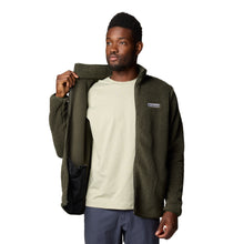 Load image into Gallery viewer, Columbia Men&#39;s Rugged Ridge III Sherpa Full Zip Fleece (Greenscape)
