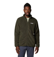 Load image into Gallery viewer, Columbia Men&#39;s Rugged Ridge III Sherpa Full Zip Fleece (Greenscape)
