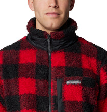 Load image into Gallery viewer, Columbia Men&#39;s Winter Pass II Printed Full Zip Fleece (Mountain Red Check)
