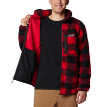 Load image into Gallery viewer, Columbia Men&#39;s Winter Pass II Printed Full Zip Fleece (Mountain Red Check)
