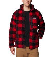 Load image into Gallery viewer, Columbia Men&#39;s Winter Pass II Printed Full Zip Fleece (Mountain Red Check)
