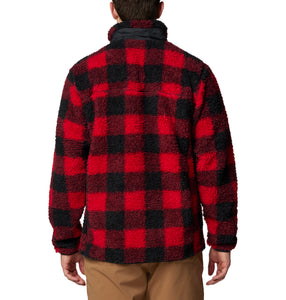 Columbia Men's Winter Pass II Printed Full Zip Fleece (Mountain Red Check)