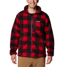 Load image into Gallery viewer, Columbia Men&#39;s Winter Pass II Printed Full Zip Fleece (Mountain Red Check)
