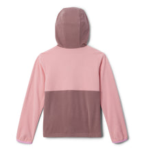 Load image into Gallery viewer, Columbia Kids Back Bowl Lite Half Zip Hooded Fleece (Salmon Rose/Fig/Cosmos)(Ages 4-18)
