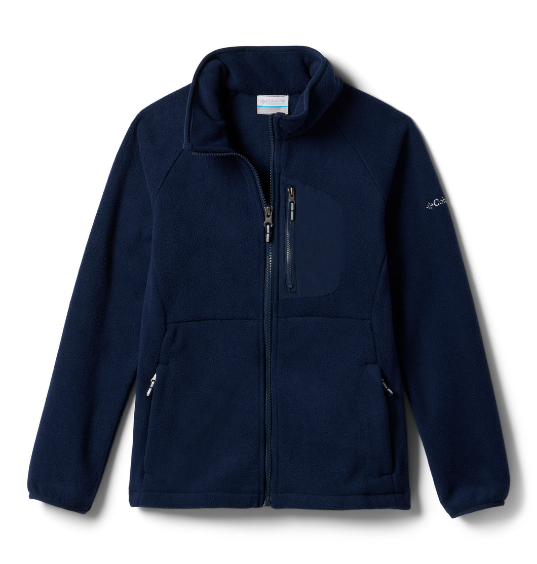 Columbia Kids Fast Trek IV Full Zip Fleece (Collegiate Navy)(Ages 4-18)