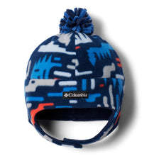 Load image into Gallery viewer, Columbia Kids Frosty Trail II Earflap Beanie Hat (Collegiate Navy Highland)
