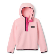 Load image into Gallery viewer, Columbia Kids Helvetia Half Snap Hooded Fleece (Satin Pink/Pink Ice)(Ages 4-18)
