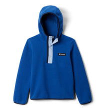 Load image into Gallery viewer, Columbia Kids Helvetia Half Snap Hooded Fleece (Mountain Blue Whisper)(Ages 4-18)
