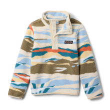 Load image into Gallery viewer, Columbia Kids Helvetia II Printed Half Snap Fleece (Chalk Rogue Valley)(Ages 4-18)
