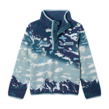 Load image into Gallery viewer, Columbia Kids Helvetia II Printed Half Snap Fleece (Crushed Blue Sisters/Everblue)(Ages 4-18)

