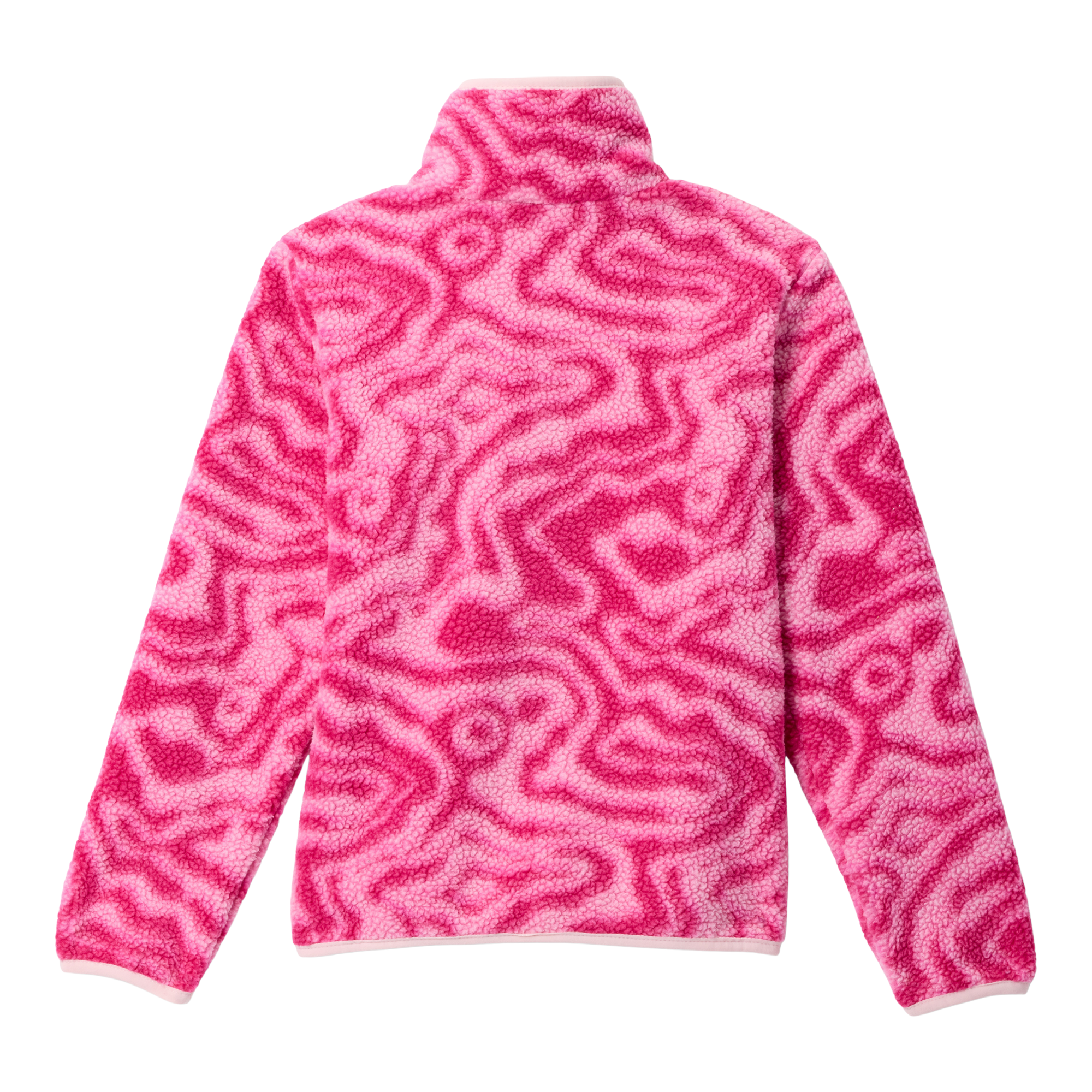 Columbia Kids Helvetia II Printed Half Snap Fleece (Guava Pink Topoglitch/Guava Pink)