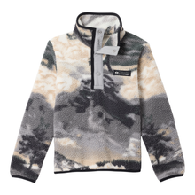 Load image into Gallery viewer, Columbia Kids Helvetia II Printed Half Snap Fleece (Shark Dreaming/Columbia Grey)
