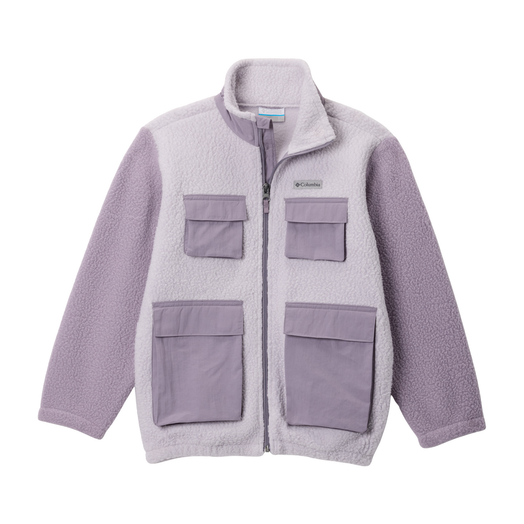 Columbia Kids Jasper Ridge Full Zip Fleece (Lavender Pearl/Shale Purple)(Ages 6-14)