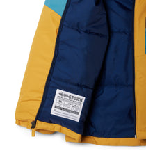 Load image into Gallery viewer, Columbia Kids Lightning Lift II Waterproof Ski Jacket (Raw Honey/Collegiate Navy)(Ages 8-18)
