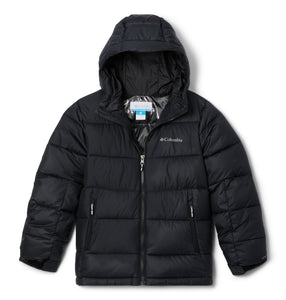 Columbia Kids Pike Lake II Hooded Insulated Jacket (Black)