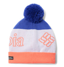 Load image into Gallery viewer, Columbia Kids Polar Powder Omni-Heat Beanie Hat (Clematis Blue/Snowdrift/Hot Coral)
