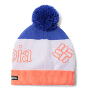 Columbia Kids Polar Powder Omni-Heat Beanie Hat (Clematis Blue/Snowdrift/Hot Coral)