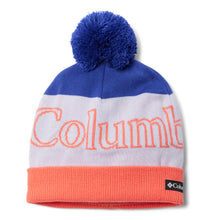 Load image into Gallery viewer, Columbia Kids Polar Powder Omni-Heat Beanie Hat (Clematis Blue/Snowdrift/Hot Coral)
