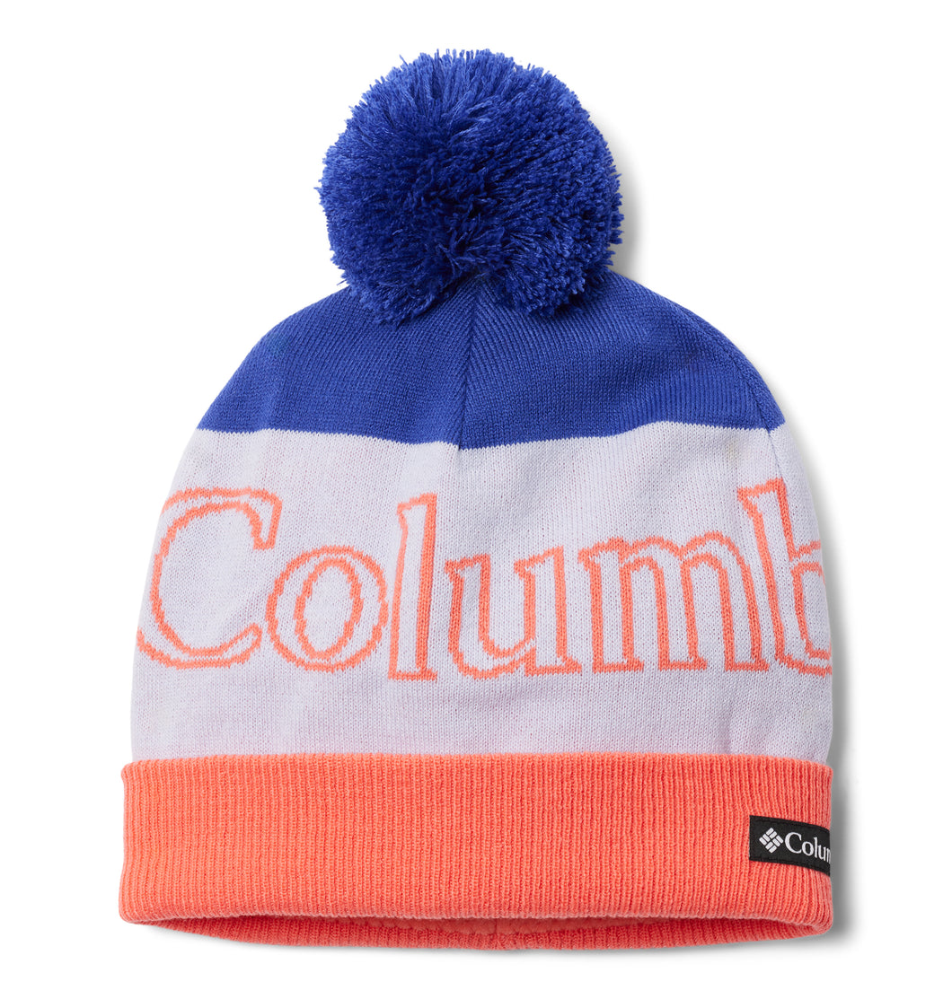 Columbia Kids Polar Powder Omni-Heat Beanie Hat (Clematis Blue/Snowdrift/Hot Coral)