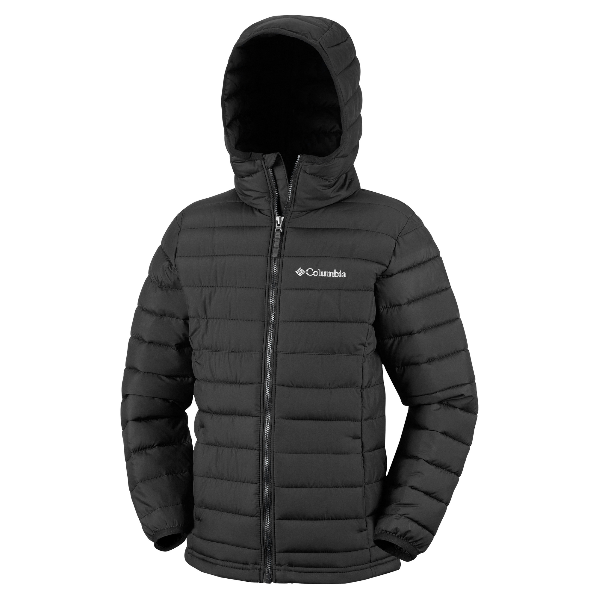 Columbia Kids Powder Lite II Hooded Insulated Jacket Black 010 2090023