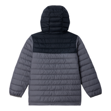 Load image into Gallery viewer, Columbia Kids Powder Lite II Hooded Insulated Jacket (City Grey/Black)(Ages 6-18)
