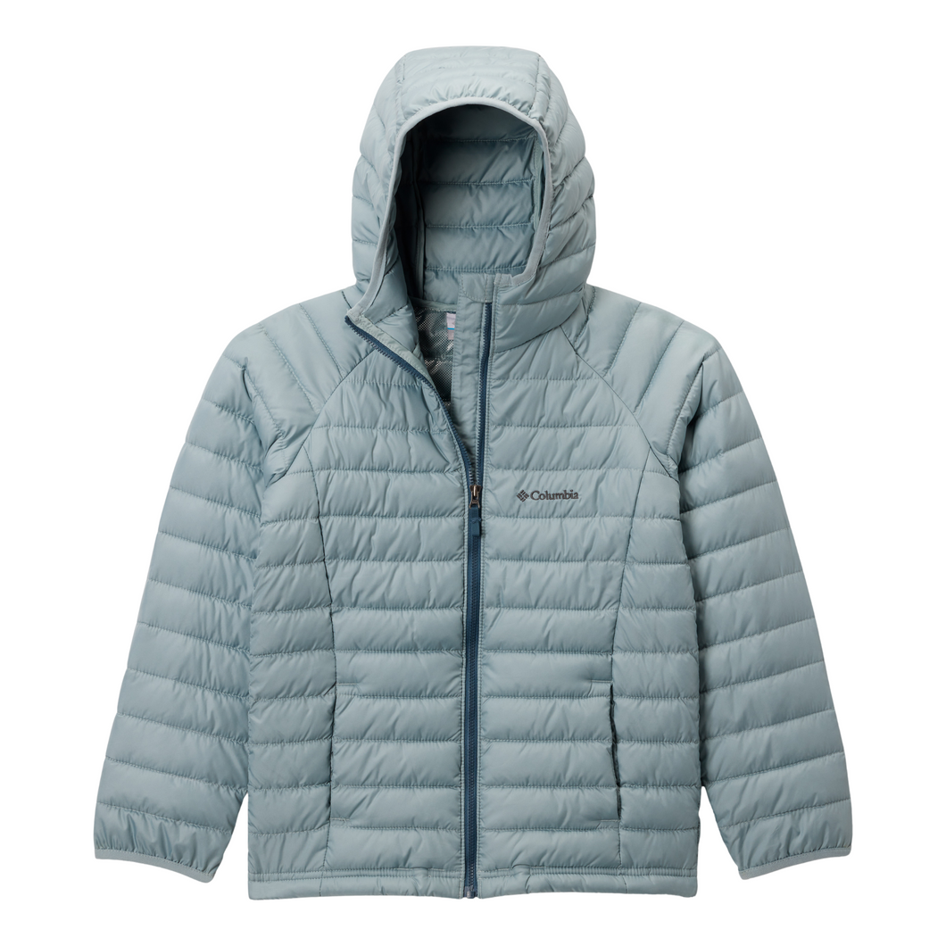 Columbia Kids Powder Lite II Hooded Insulated Jacket (Crushed Blue)(Ages 4-18)