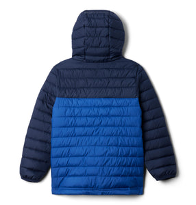 Columbia Kids Powder Lite II Hooded Insulated Jacket (Mountain Blue)(Ages 4-18)