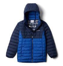 Load image into Gallery viewer, Columbia Kids Powder Lite II Hooded Insulated Jacket (Mountain Blue)(Ages 4-18)
