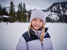 Load image into Gallery viewer, Columbia Kids Puffect II Insulated Puffer Jacket (Lavender Pearl/Black)(Ages 8-18)
