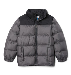 Columbia Kids Puffect Insulated Jacket (City Grey/Shark)(Ages 8-18)