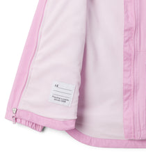 Load image into Gallery viewer, Columbia Kids Rainy Trails Fleece Lined Waterproof Jacket (Cosmos/Pink Dawn)(Ages 4-18)
