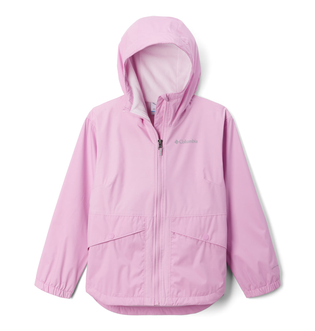 Columbia Kids Rainy Trails Fleece Lined Waterproof Jacket (Cosmos/Pink Dawn)(Ages 4-18)