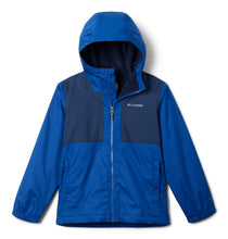 Load image into Gallery viewer, Columbia Kids Rainy Trails II Fleece Lined Waterproof Jacket (Mountain Blue)(Ages 4-18)
