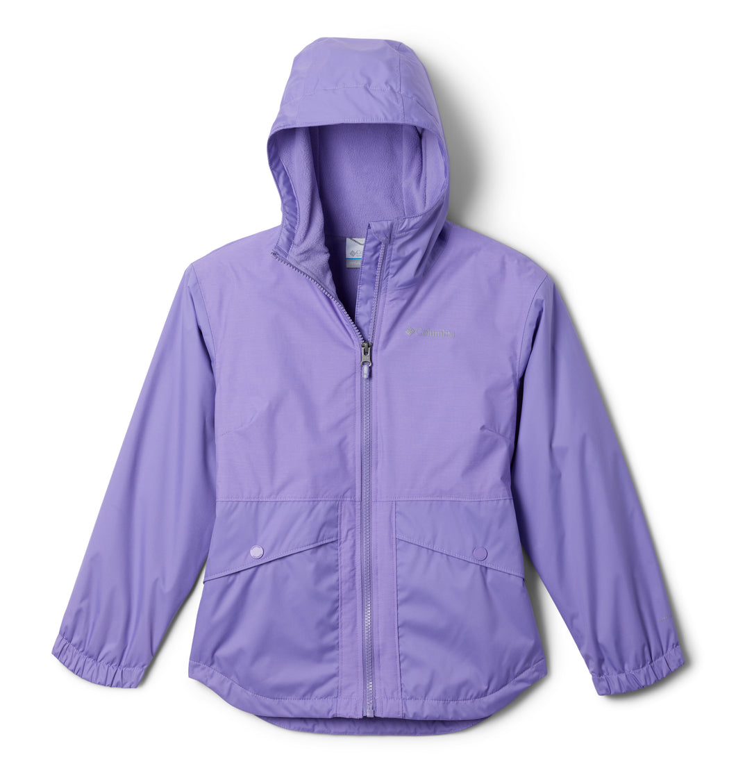 Columbia Kids Rainy Trails II Fleece Lined Waterproof Jacket (Paisley Purple)