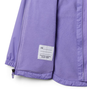 Columbia Kids Rainy Trails II Fleece Lined Waterproof Jacket (Paisley Purple)