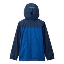 Load image into Gallery viewer, Columbia Kids Rainy Trails III Fleece Lined Waterproof Jacket (Mountain Blue/Collegiate Navy)
